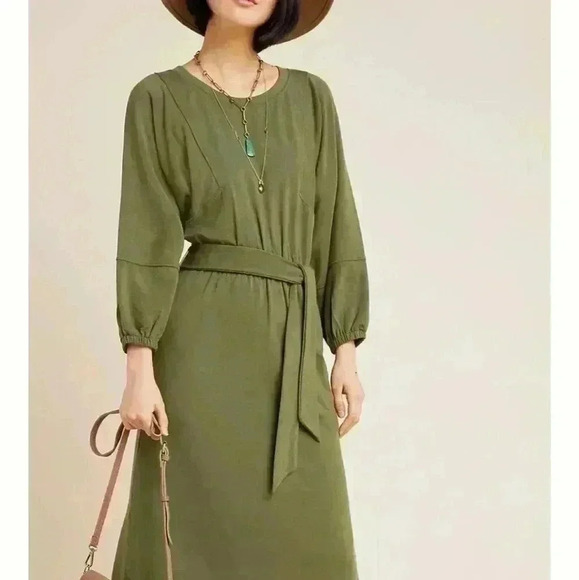 Size Small NWT Anthropologie Thalia Midi Dress - Picture 3 of 10